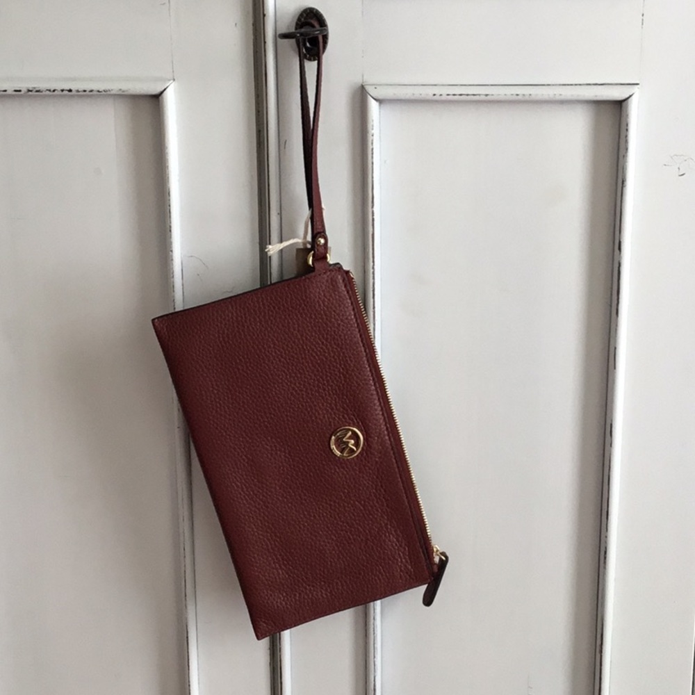 Michael Kors Brown Wristlet